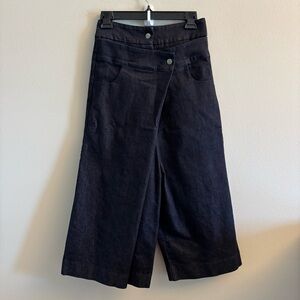 Locker Room Drop Crotch Denim Wide Leg Small